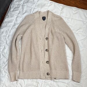 GAP Light Tan Knit Cardigan